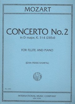 Concerto d Major KV314 No.2 for flute and piano Concerto d Major KV314 No.2 for flute and piano