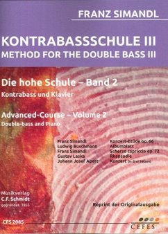 Cover Die hohe Schule Band 2 für Kontrabass und Klavier