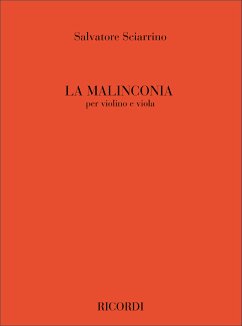 La malinconia for violin and viola score