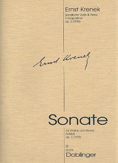 Cover Sonate fis-Moll op.3 für Violine und Klavier