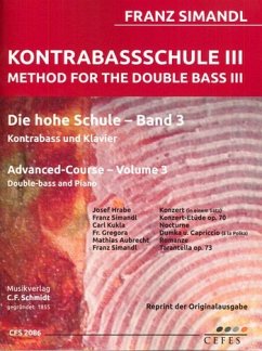 Cover Die hohe Schule Band 3 für Kontrabass und Klavier