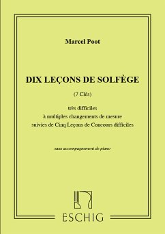 Cover Poot 10 Lecons Solfege Sans Piano (7 Cles ) Music Education