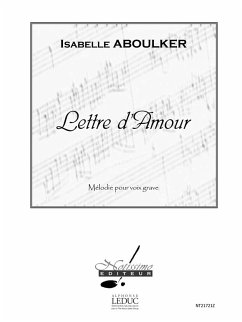Cover ABOULKER LETTRE D'AMOUR CHANT (VOIX GRAVE) ET PIANO