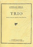 Trio for violin, viola and cello parts