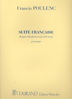 Suite francaise d'aprčs Claude Gervaise pour piano