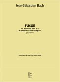 Fugue sol mineur pour piano extrait des pieces d'orgue