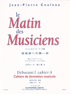 Cover COULEAU MATIN DES MUSICIENS CAHIER DE FORMATION MUSICALE DEB.1 A (VERS.JAPON)