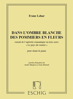 Dans L'ombre blanche des pommiers en fleurs pour chant et piano