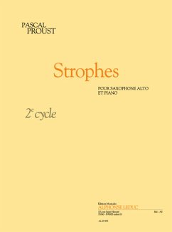 Cover Strophes cycle 2 pour saxophone alto et piano