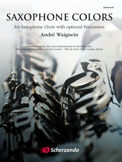 Saxophone Colors for saxophone chorus (+percussion optional) score and parts