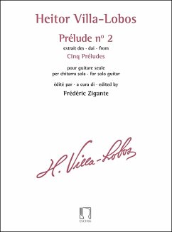 Cover Prélude mi majeur nr.2 pour guitare 5 preludes nr.2