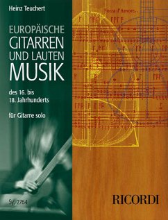 Cover Europäische Gitarren- und Lautenmusik des 16. bis 18. Jahrhunderts für Gitarre