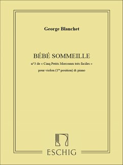 G. Blanchet Bebe Sommeille Violin and Piano