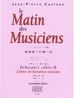 Cover COULEAU MATIN DES MUSICIENS CAHIER DE FORMATION MUSICALE DEB.1 B (VERS.JAPON)