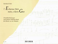 Cover Erbarme dich mein o Herre Gott Choralbearbeitung Nr.7 nach J.S. Bach für Klavier zu 4 Händen