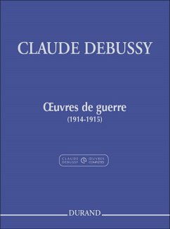 Cover C. Debussy Oeuvres De Guerre (1914-1915) Piano