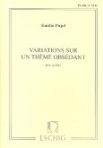 Variations sur un thčme obsedant pour guitare