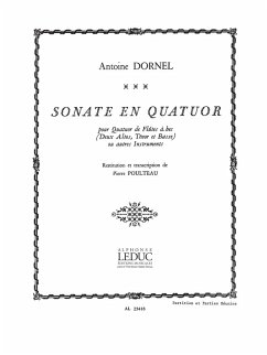Cover Sonate en quatuor pour 4 flűtes ŕ bec (SATB) ou autres instruments partition et parties