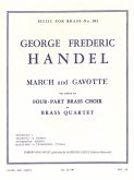 March and Gavotte for brass chorus (trumpet, horn, trombone, tuba) score and parts