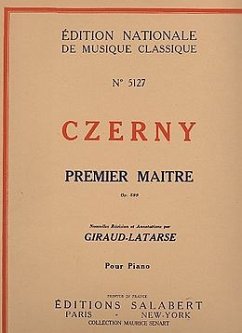 Cover Premier maître op.599 pour piano