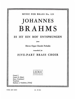 Cover BRAHMS/NIVEN ES IST EIN ROS'ENTSPRUNGEN BRASS QUINTET/SCORE AND PARTS(PTION/PTIES)MFB125