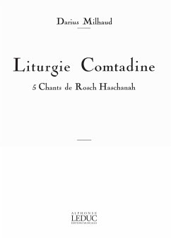 Cover LITURGIE COMTADINE POUR CHANT ET PIANO (TEXTES FR. ET HEBREU) 5 CHANTS DE ROSCH HASCHANAH