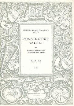 Cover Sonate C-Dur op.1,1, FÜR Altblockflöte und Bc