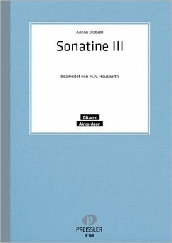 Cover Sonatine Nr.3 für Gitarre und Akkordeon, Spielpartitur