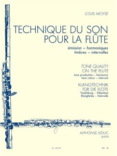 Cover Technique du son pour la flűte émission, harmoniques, timbres, intervalles