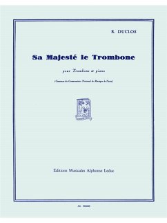 Cover Sa majesté le trombone pour trombone et piano