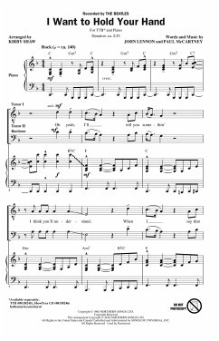 Cover I Want to Hold Your Hand Chor CD