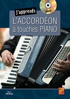 Cover J'apprends L'accordéon ŕ Touches Piano Accordion Buch + CD