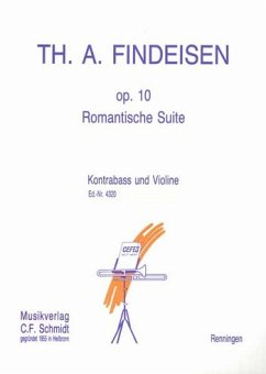 Cover Romantische Suite op. 10 für Kontrabass und Violine Spielpartitur