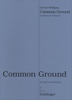 Cover Common Ground für Fagott und Violoncello Partitur und Stimmen
