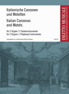 Cover Italienische Canzonen und Motetten für 2 Orgeln (Tasteninstrumente) Spielpartitur