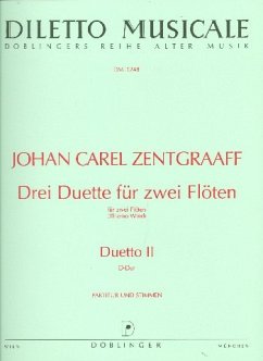 Cover Duett D-Dur für 2 Flöten Partitur und 2 Stimmen