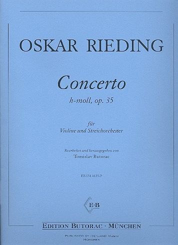Concerto h-Moll op.35 für Violine und Streichorchester Partitur