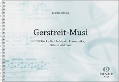 Cover Gerstreit-Musi 10 Stücke für Hackbrett, Harmonika, Gitarre und Baß Partitur und Griffschriftstimme für diat. Harmonika
