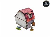 WW2 Normandy Coach House w. Chicken Coop PREPAINTED [28mm/1:56]