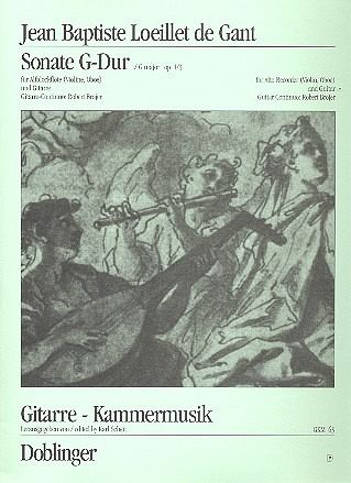 Sonate G-Dur op.1,3 für Altblockflöte und Gitarre Sonate G-Dur op.1,3 für Altblockflöte und Gitarre