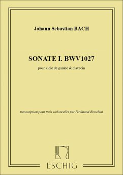 Sonate Nr.1 für Violoncello und Klavier für 3 Violoncelli Stimmen