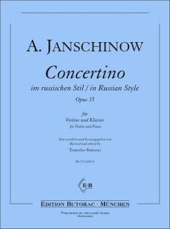 Concertino im russischen Stil op.35 für Violine und Klavier