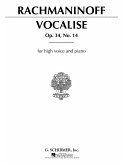 Vocalise op.34,14 for high voice and piano