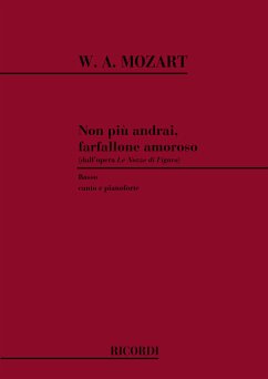 Cover Non piů andrai farfallone amoroso für Bass und Klavier (it)