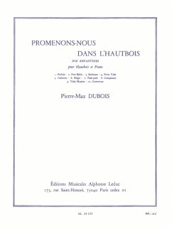 Cover Promenons-nous dans l'hautbois 10 enfantines pour hautbois et piano