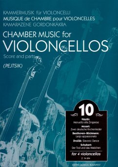 Cover Kammermusik für Violoncelli Band 10 für 4 Violoncelli Partitur und Stimmen