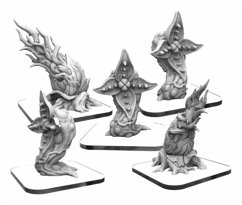 Flowering Sprayers & Whomping Nettles  Monsterpocalypse Vegetyrants Unit (metal/resin)