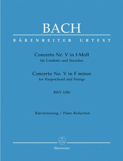 Concerto f-Moll Nr.5 BWV1056 für Cembalo und Streicher für 2 Klaviere