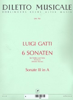 Sonate A-Dur Nr.3 für Violine und Viola Partitur und Stimmen