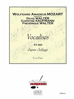 Cover MOZART/WALTER D. VOCALISES D'APRES SOLFEGGI FLUTE